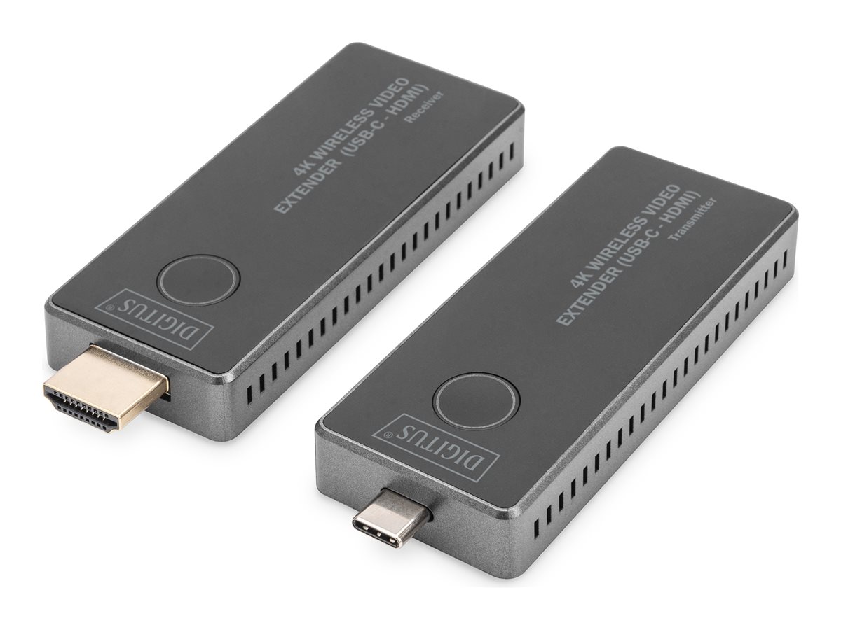 DIGITUS 4K Wireless Video Extender Set, 30 m (USB-C - HDMI), 4K/30Hz