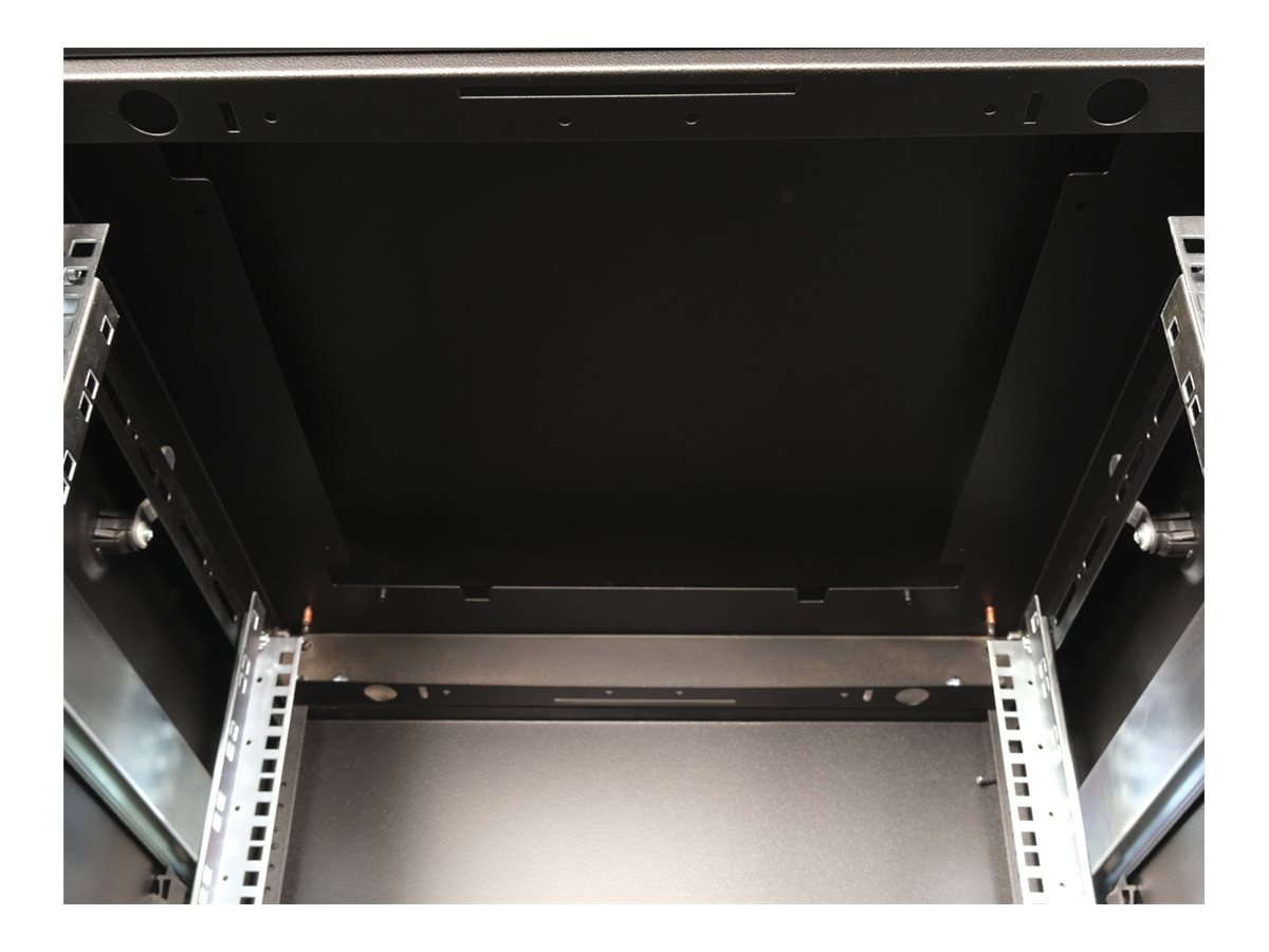 ROLINE 19 Zoll Netzwerkschrank Pro 26 HE 600x600 BxT Glastür schwarz, Ansicht 3