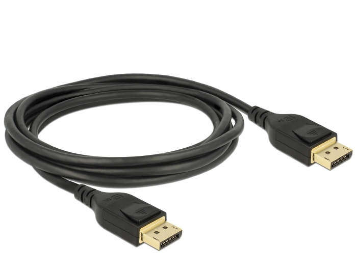 Delock 85660, 2 m, DisplayPort, DisplayPort, Männlich, Männlich, 7680 x 4320 Pixel