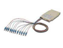 DIGITUS Spleißkassette mit 12 Pigtails, vormontiert, LC, OS2