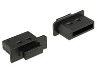Delock Dust Cover for Displayport - Schutzumschlag - Schwarz (Packung mit 10)