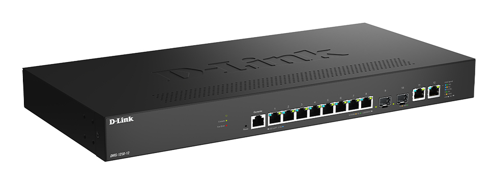 D-Link DMS 1250-12 - Switch - L2+ - Smart - 8 x 10/100/1000/2.5G + 2 x 10 Gigabit Ethernet + 2 x 10 Gigabit SFP+, Ansicht 4