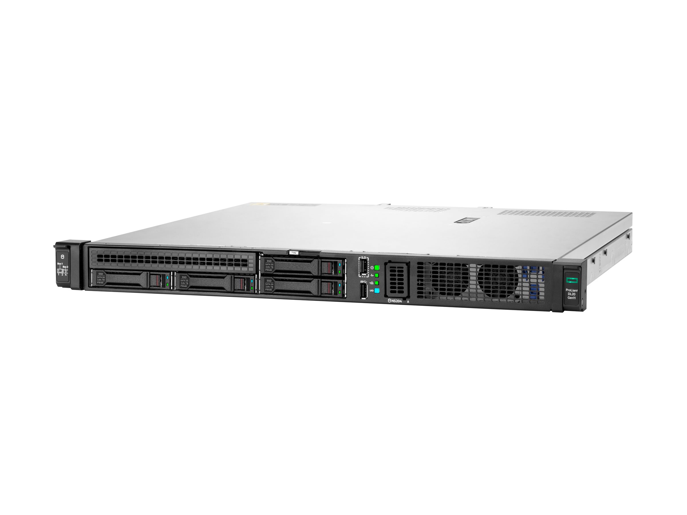 HPE ProLiant DL20 Gen11 - Server - Rack-Montage - 4U - 1-Weg - 1 x Xeon 6325P / 3.5 GHz - RAM 32 GB - SATA - Hot-Swap 8.9 cm (3.5")
