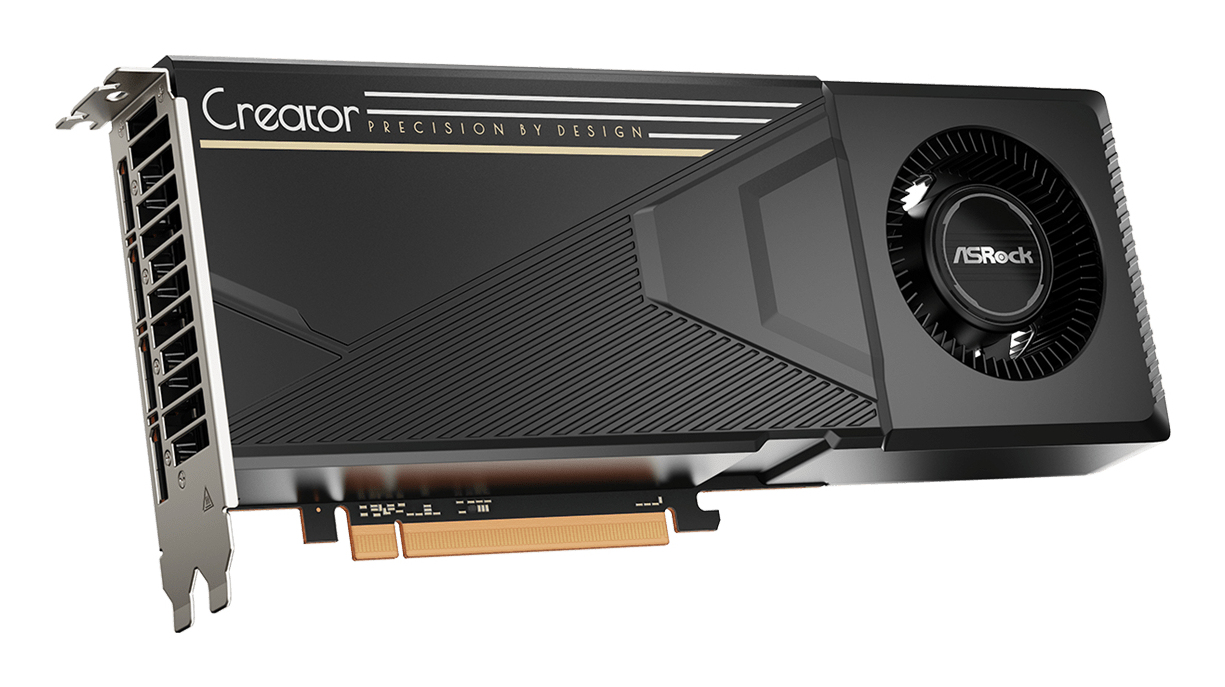 ASRock Creator Radeon AI Pro R9700 - Grafikkarte - PCI-Express, Ansicht 4