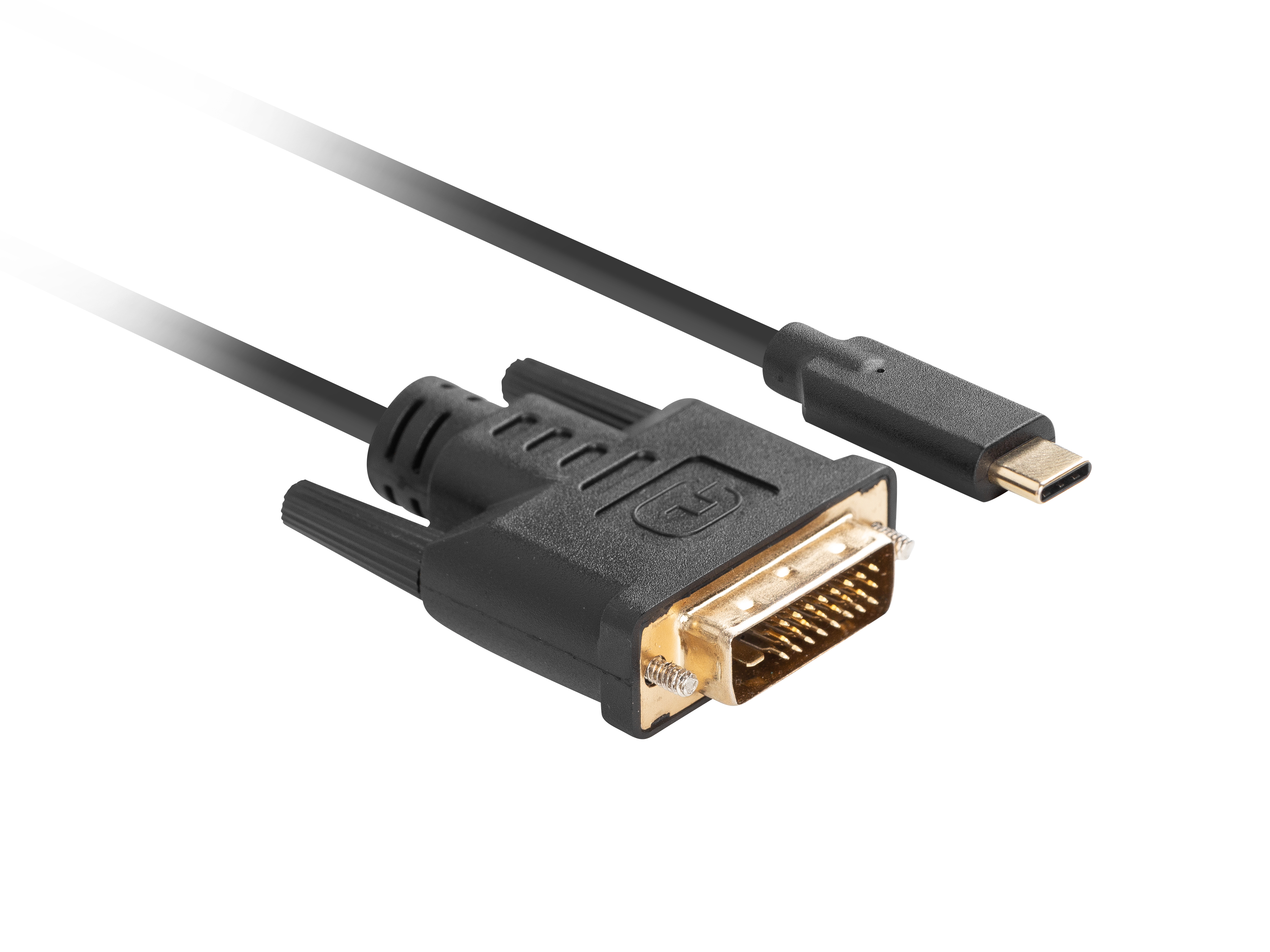 Lanberg CA-CMDV-10CU-0030-BK - 3 m - USB Typ-C - DVI-D - Männlich - Männlich - Gerade, Ansicht 3