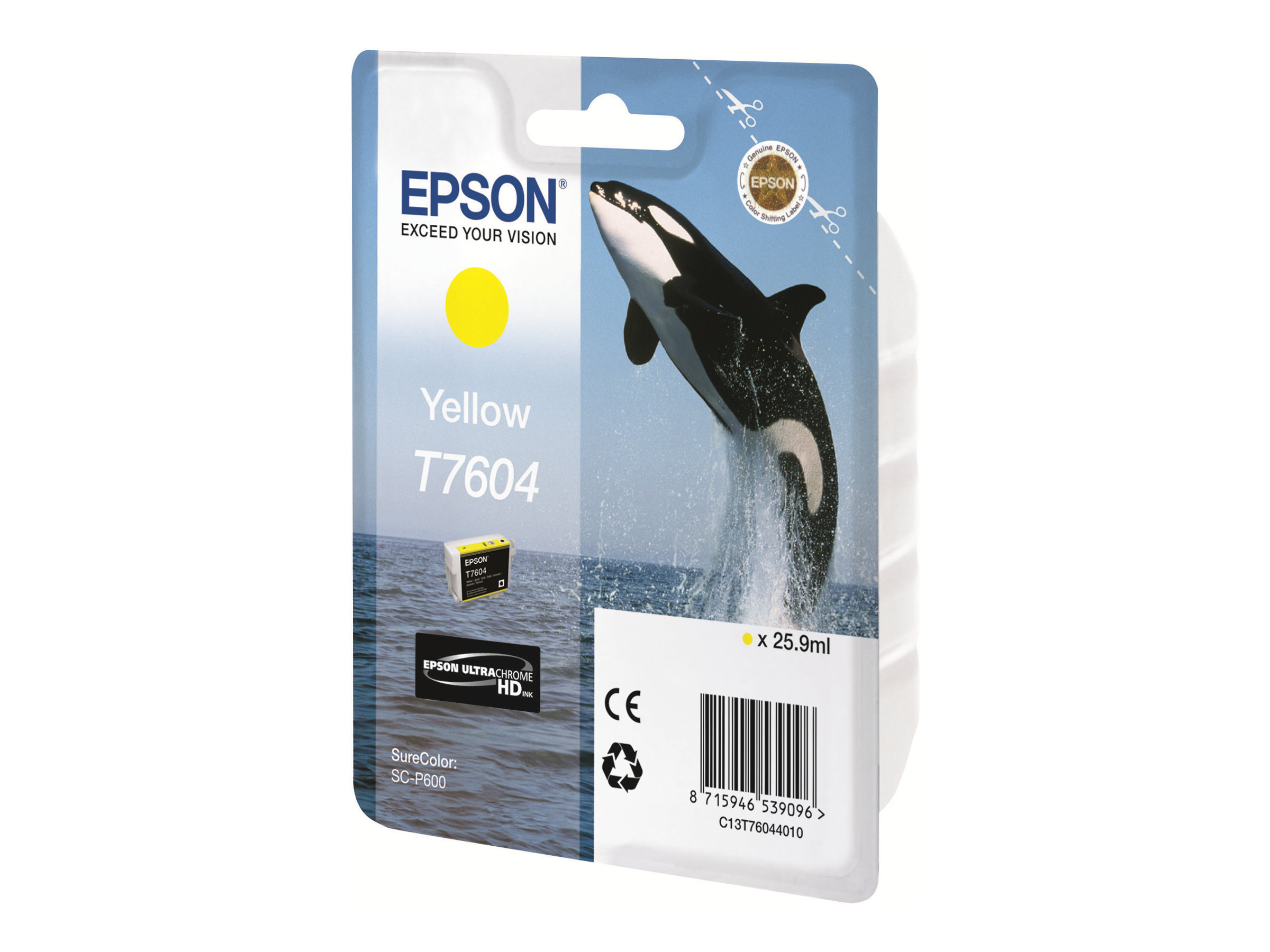 Epson T7604 - 26 ml - Gelb - original - Blisterverpackung - Tintenpatrone