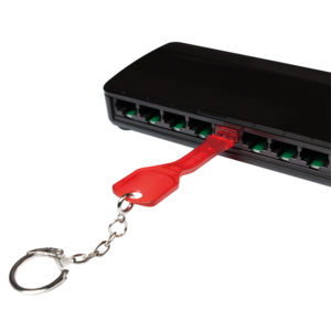 LogiLink LAN-Portblocker - durchsichtig rot (Packung mit 10), Ansicht 3