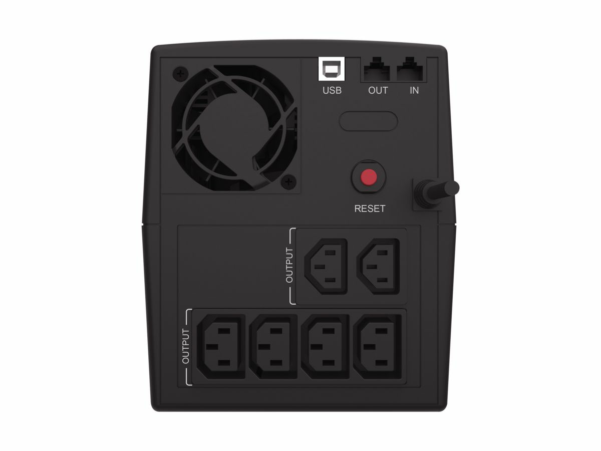 Conceptronic ZEUS USV IEC Start/LAN sw - (Offline-) USV, Ansicht 2