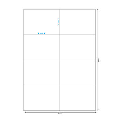 MEDIARANGE Matt - permanenter Klebstoff - Mattes Weiß - 105 x 74 mm 400 Etikett(en) (50 Bogen x 8), Ansicht 2