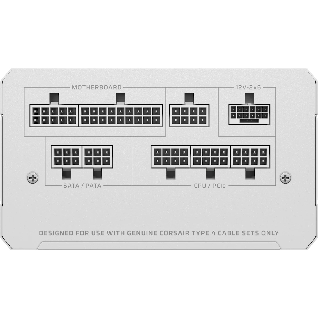 Corsair PSU RMe White 1000W 80+Gold FM ATX3.1 2025 - PC-/Server Netzteil - ATX, Ansicht 3