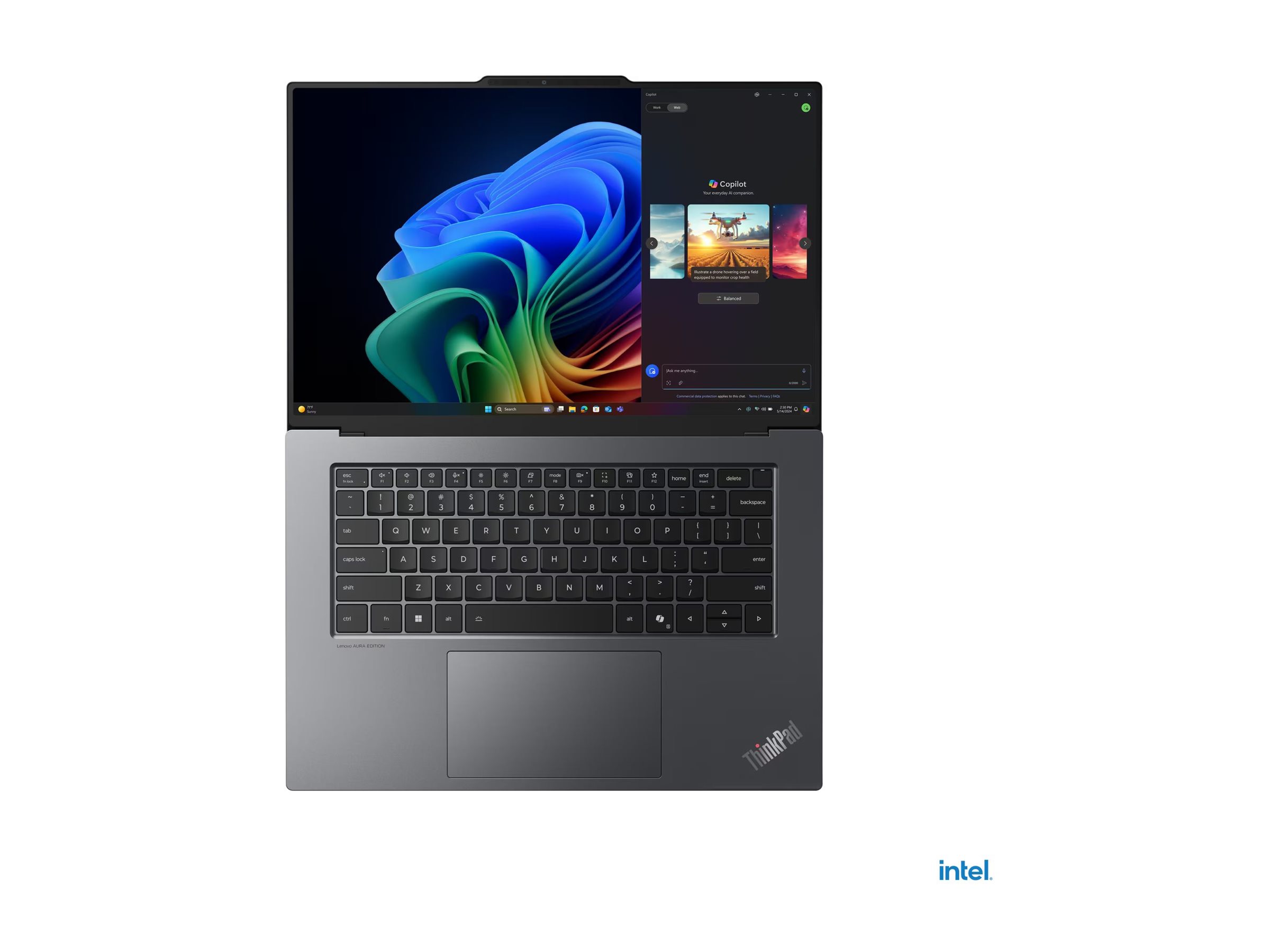 Lenovo ThinkPad X9-15 Gen 1 21Q6 - 180°-Scharnierdesign - Intel Core Ultra 7 258V  2.2 GHz - Evo - Win 11 Pro - Intel Arc Graphics 140V - 32 GB RAM - 1 TB SSD TCG Opal Encryption 2 NVMe - 38.9 cm (15.3)