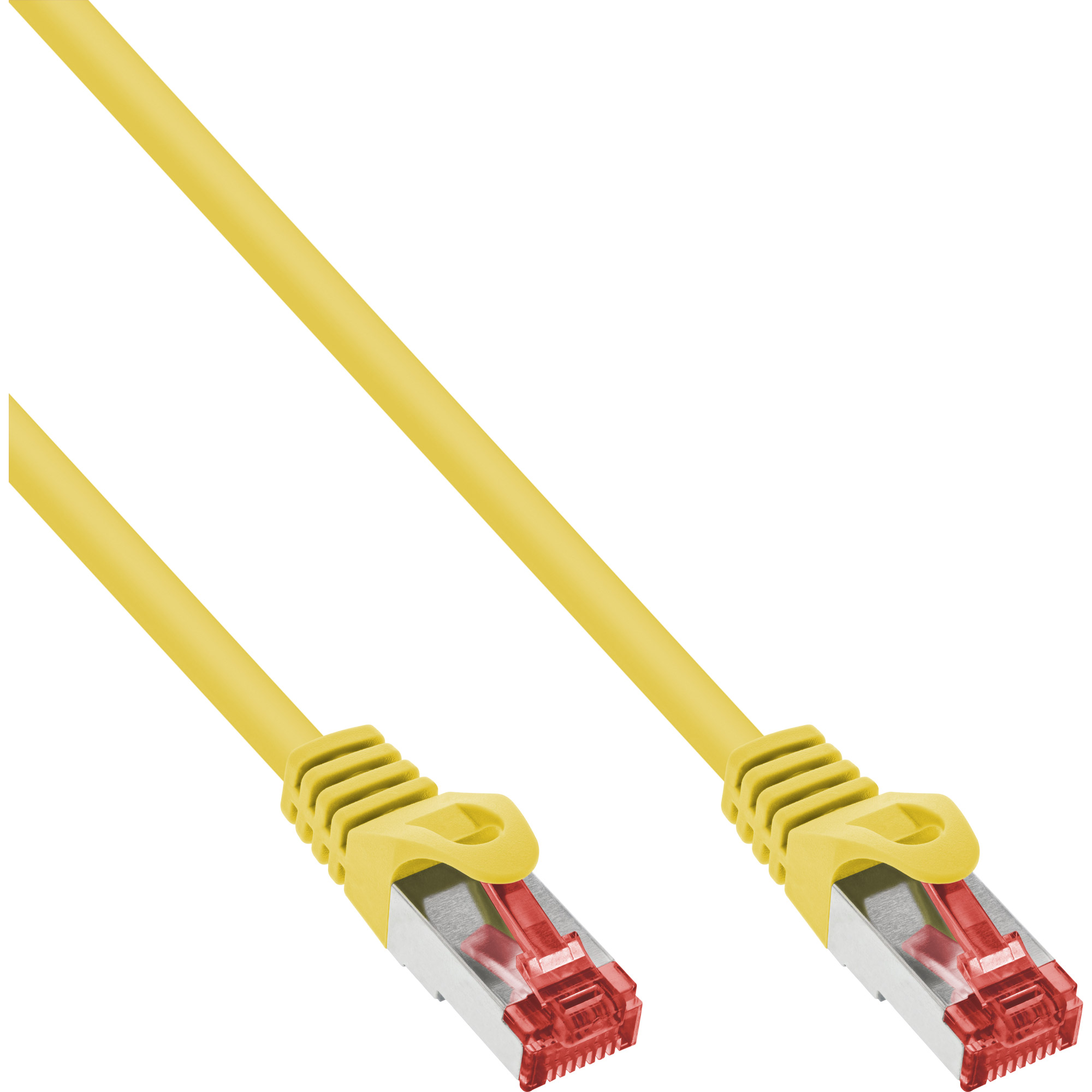 InLine Patchkabel - SFTP (PiMf) - Cat.6 - 250MHz - PVC - CCA - gelb - 1m