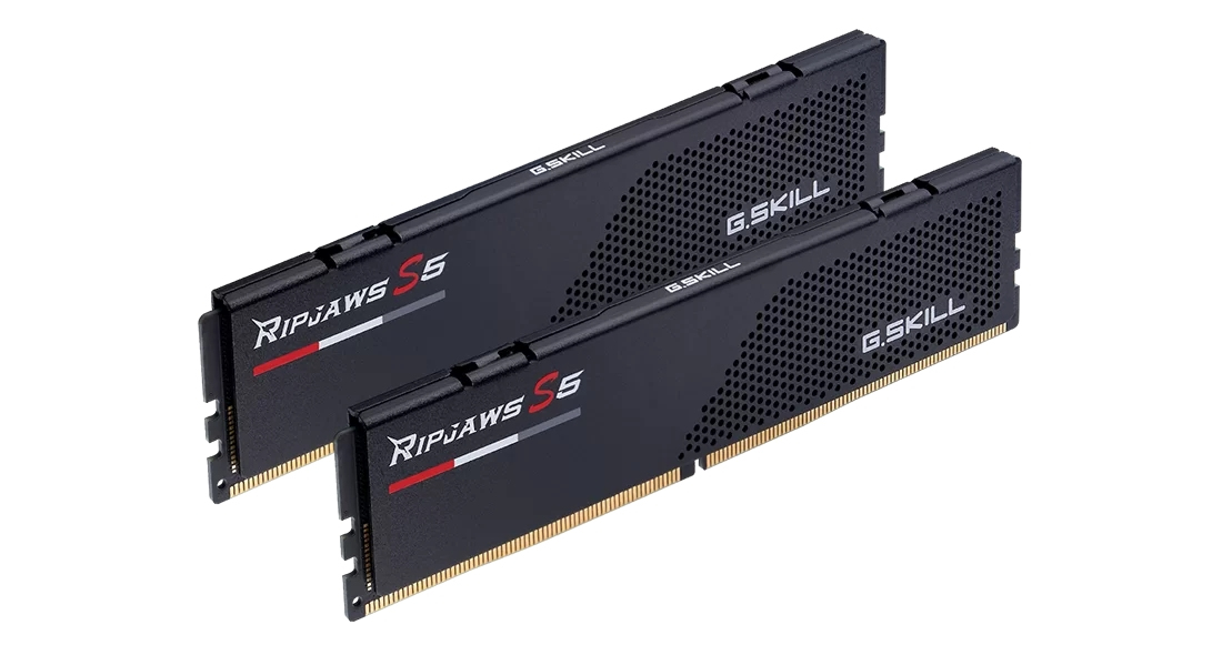 G.Skill D564GB 6400-32 Ripjaws S5 bk K2 GSK F5-6400J3239G32GX2-RS5K, Ansicht 3