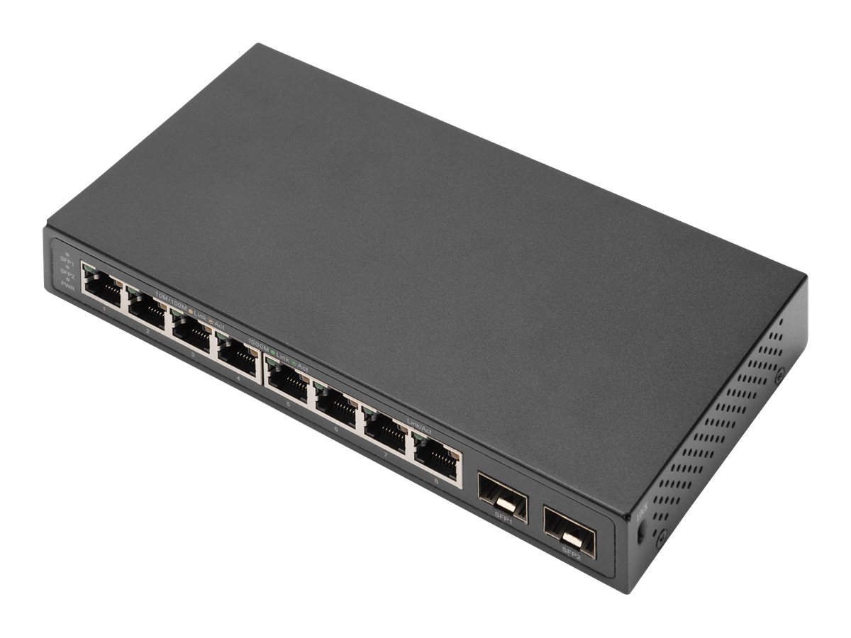 DIGITUS 8-Port Gigabit Netzwerkswitch, Desktop, Unmanaged