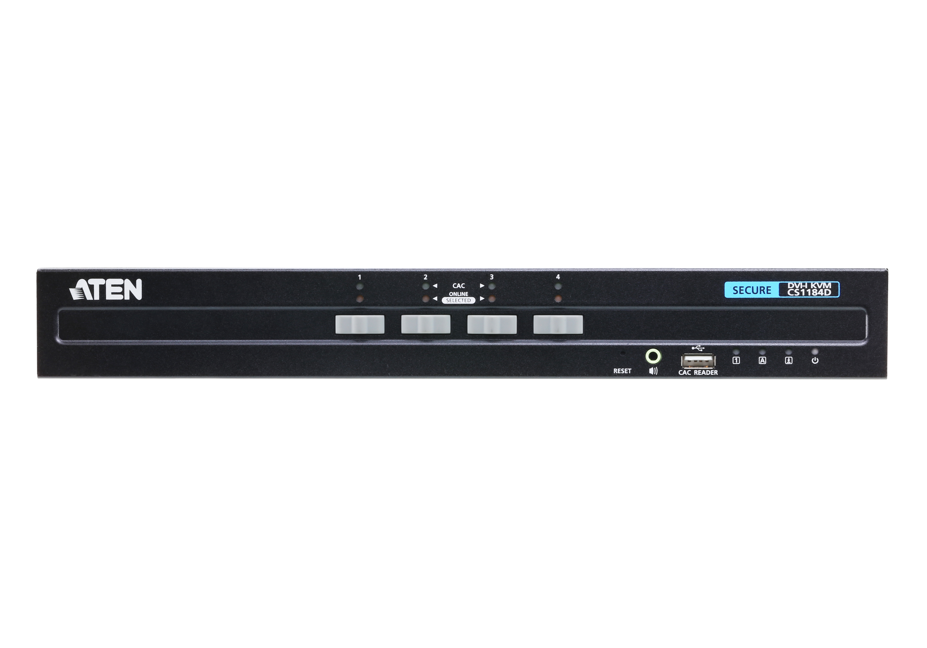 ATEN CS1184D - KVM-/Audio-Switch - 4 x KVM/Audio, Ansicht 3
