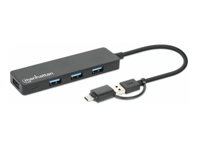 Manhattan Hub - combo USB-A and USB-C - 4 x USB 3.2 Gen 1, Ansicht 2