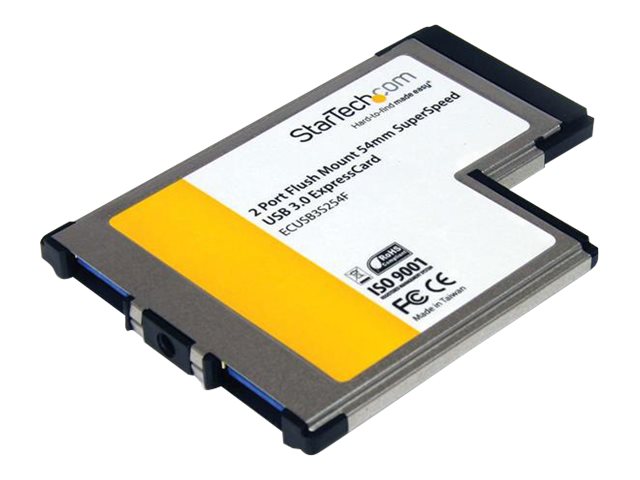 StarTech.com 2 Port USB 3.0 ExpressCard mit UASP Unterstützung - USB 3.0 54mm Schnittstellenkarte für Laptop - USB 3.0 A (Buchse) - USB-Adapter - ExpressCard - USB 3.0 x 2