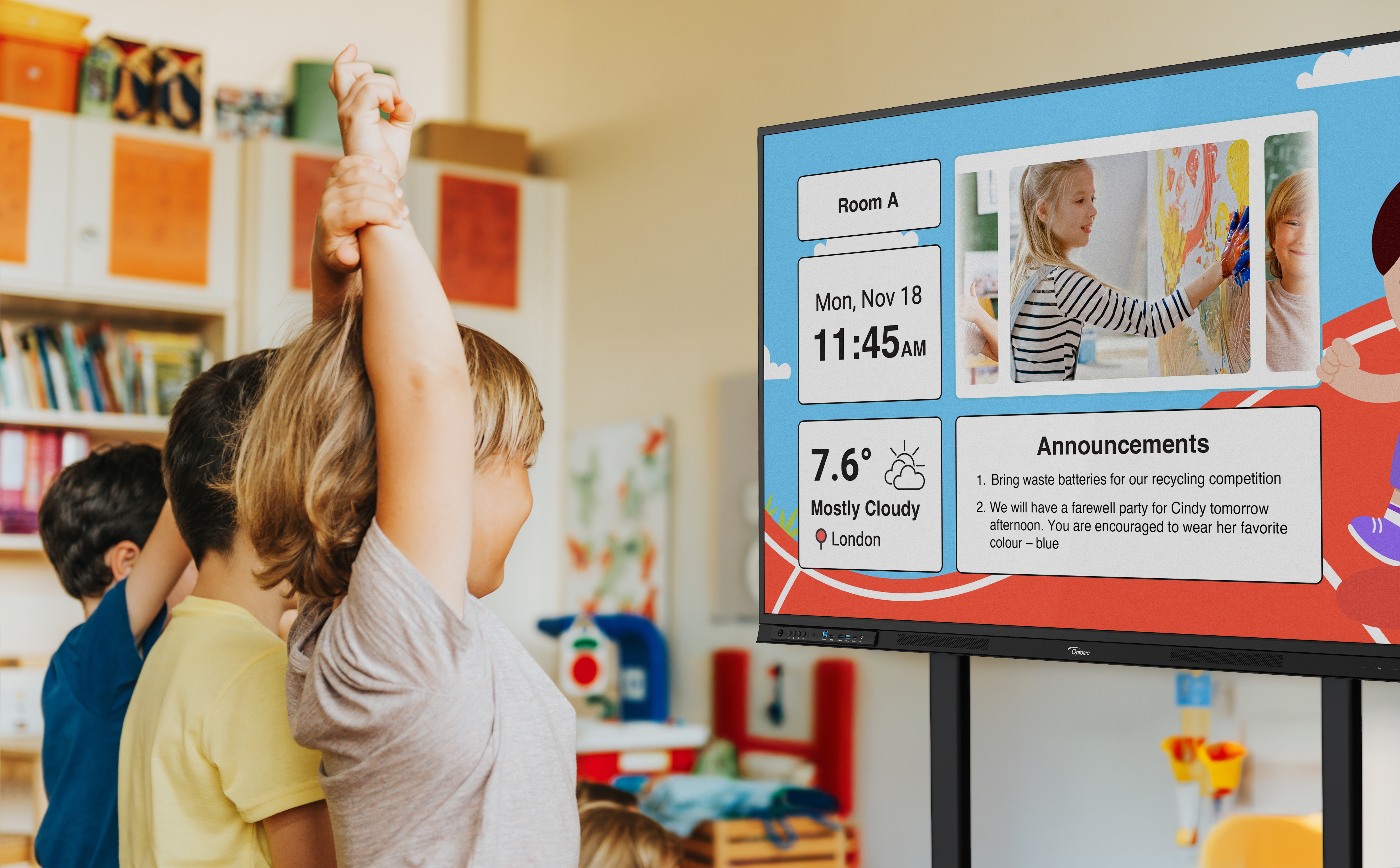 Optoma 3753RK 75IN 4k UHD 450cd/m2 Creative, Ansicht 3