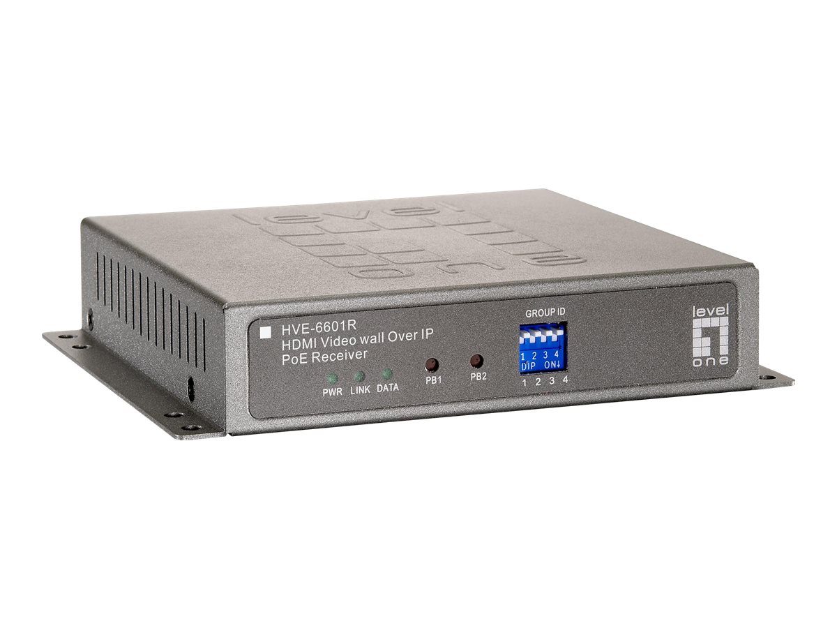 LevelOne HVE-6601R HDMI Video Wall over IP PoE Receiver