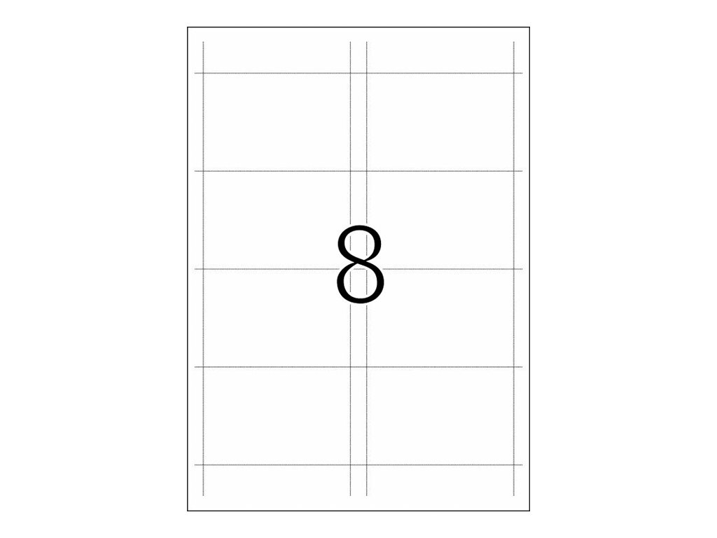 HERMA Special - Nicht klebend - perforiert - weiß - 90 x 60 mm 200 Karte(n) (25 Bogen x 8), Ansicht 3