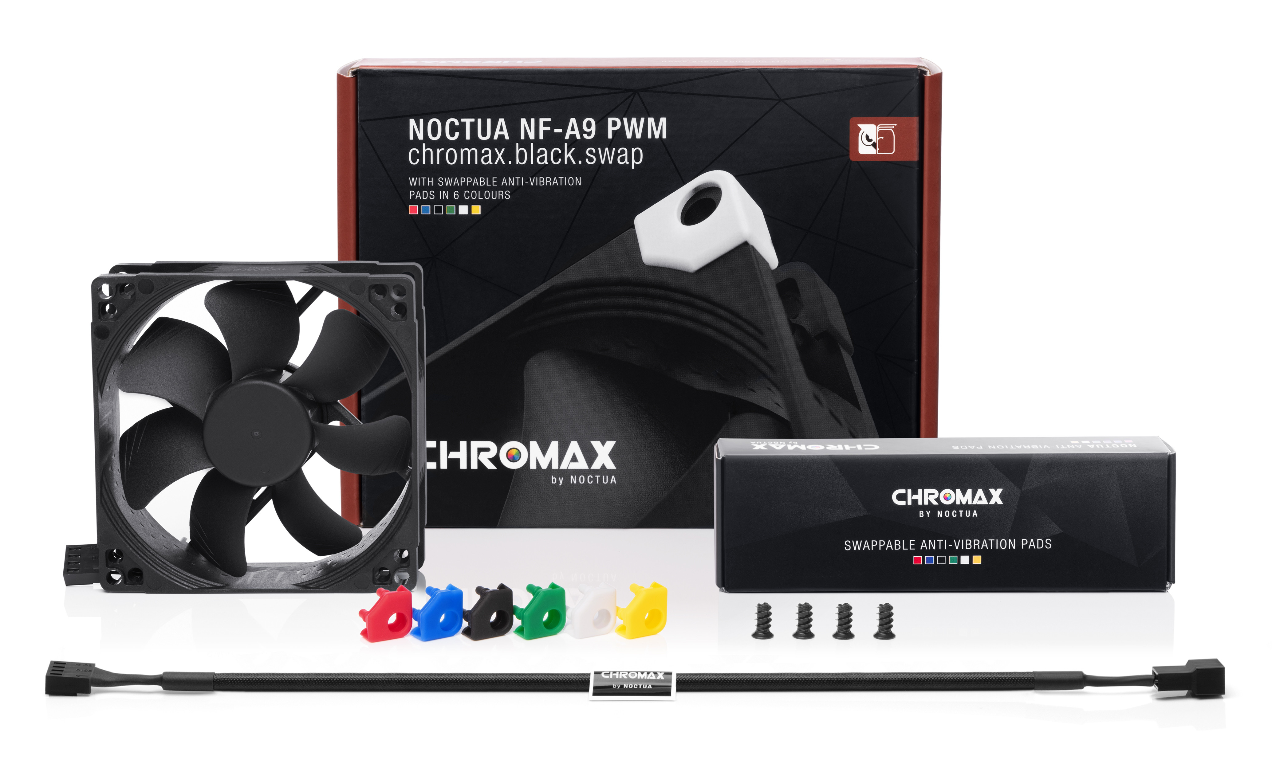 Noctua chromax NF-A9 PWM.black.swap - Gehäuselüfter, Ansicht 2