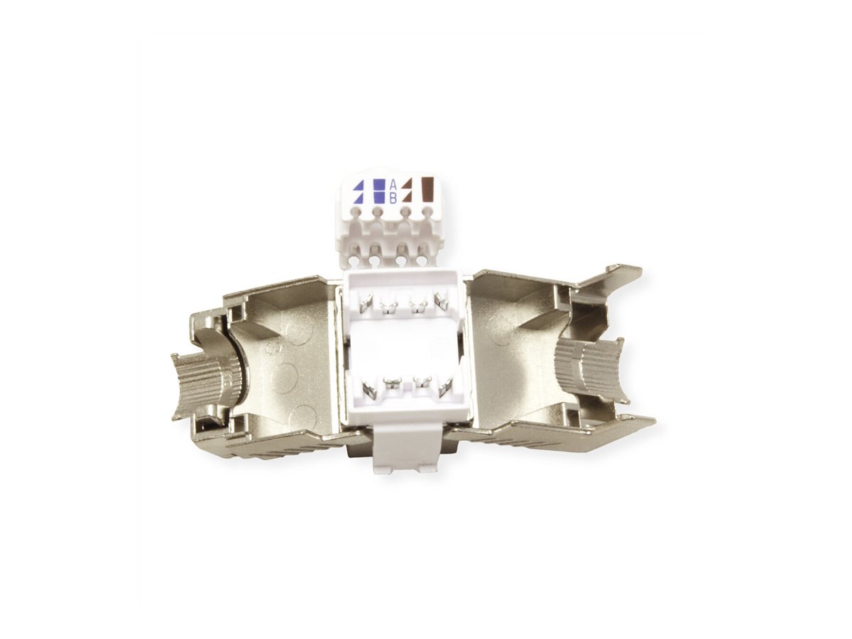 ROLINE Modulare Eingabe - RJ-45 - Silber, Ansicht 4