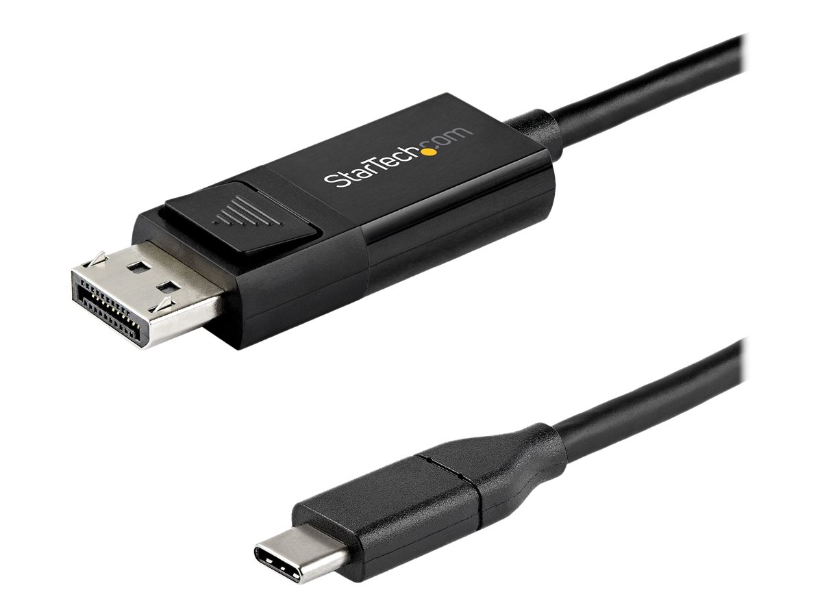 StarTech.com StarTech 3ft/1m USB C to DisplayPort 1.4 Cable 8K 60Hz/4K, Bidirectional DP to USB-C or USB-C to DP Reversible Video Adapter Cable, HBR3/HDR/DSC, USB Type C/Thunderbolt 3 Monitor Cable - 8K USB-C to DP Cable (CDP2DP141MBD)
