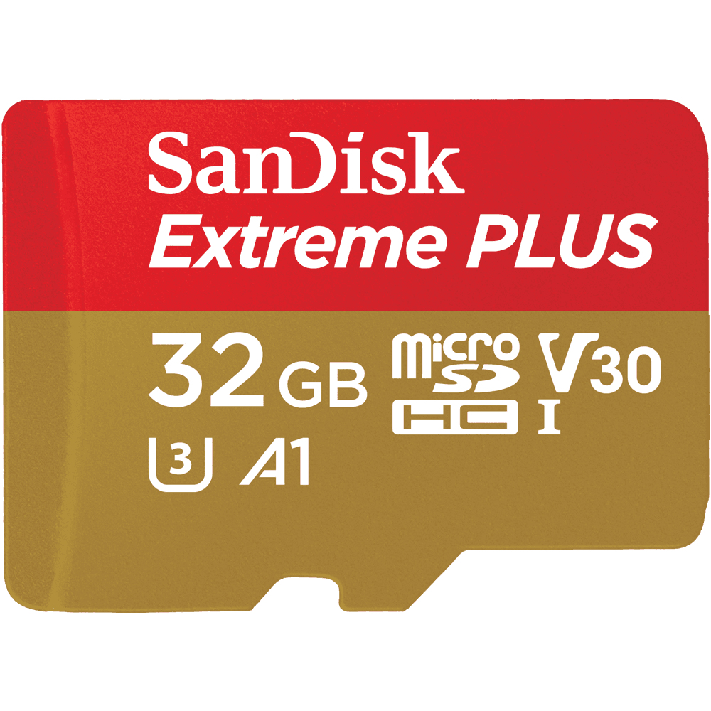 SanDisk Extreme PLUS - Flash-Speicherkarte (microSDHC/SD-Adapter inbegriffen), Ansicht 2