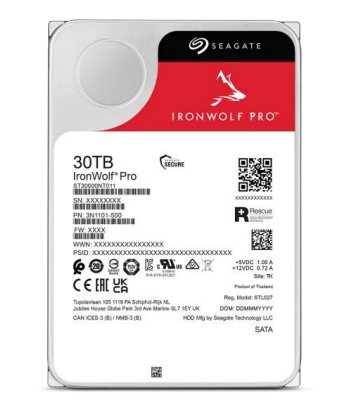 Seagate IronWolf Pro ST30000NT011 - Festplatte - 30 TB - intern - 3.5 (8.9 cm), Ansicht 2