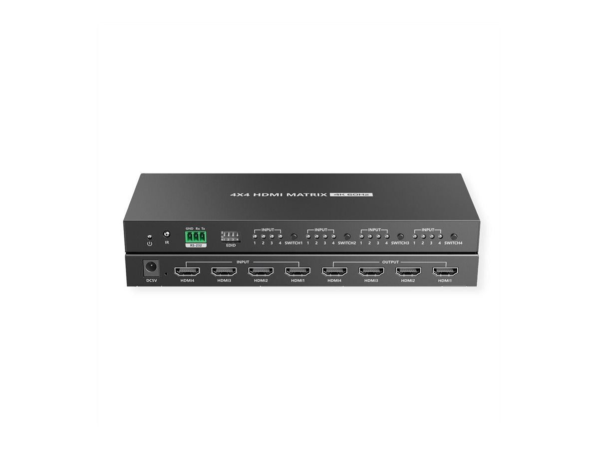VALUE HDMI Matrix 4K60Hz 4 x 4, Ansicht 3