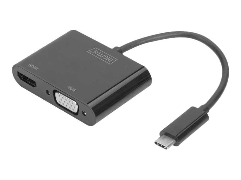 DIGITUS Externer Videoadapter - USB-C 3.1 - HDMI VGA
