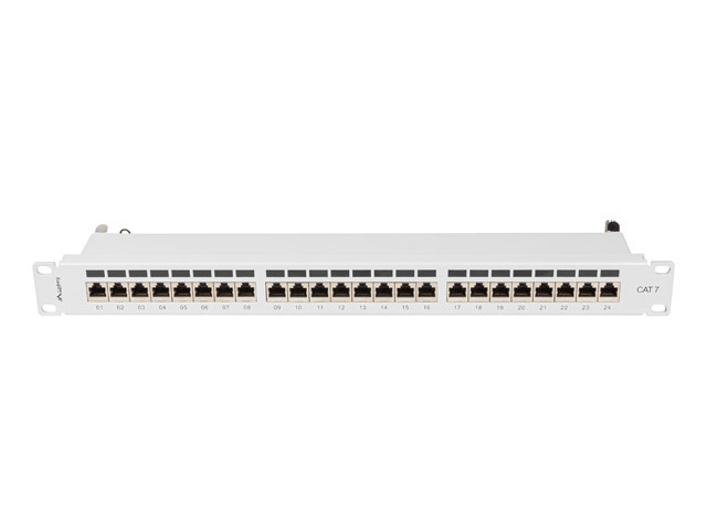 Lanberg PPS7-1024-S - Cat7 - F/UTP (FTP) - Grau - ABS - Metall - Rackeinbau - 1U, Ansicht 3