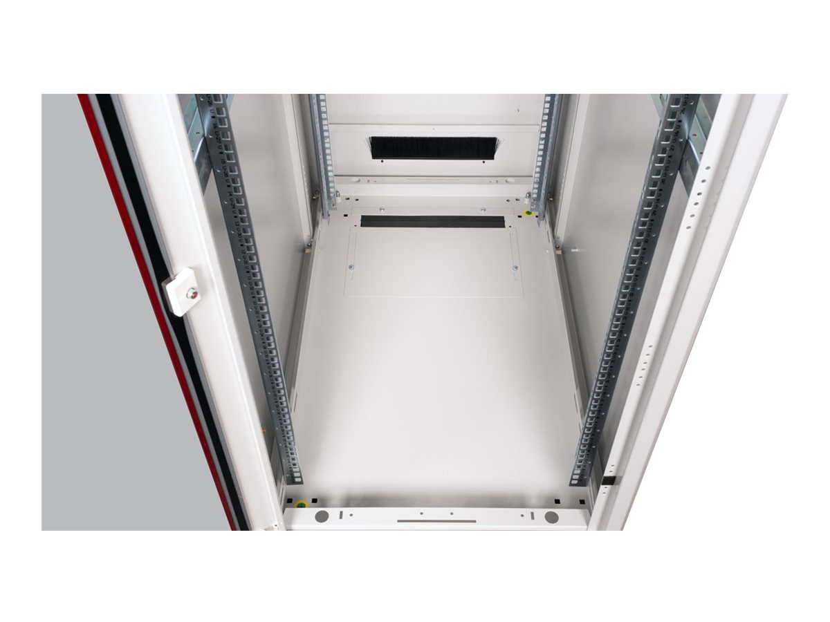 ROLINE 19 Zoll Netzwerkschrank Pro 42 HE 600x1000 BxT Glastür grau, Ansicht 4