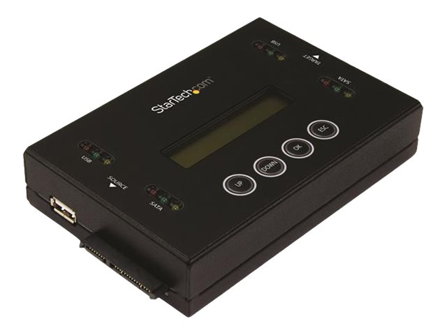 StarTech.com Laufwerks Duplizierer und Löscher für USB Sticks und 2,5 / 3,5" SATA Laufwerke - 1:1 duplizierung plus Cross-interface - Festplatte / USB-Drive-Duplikator - 1 Schächte (Serial ATA-600 / USB) - für P/N: SVA12M5NA