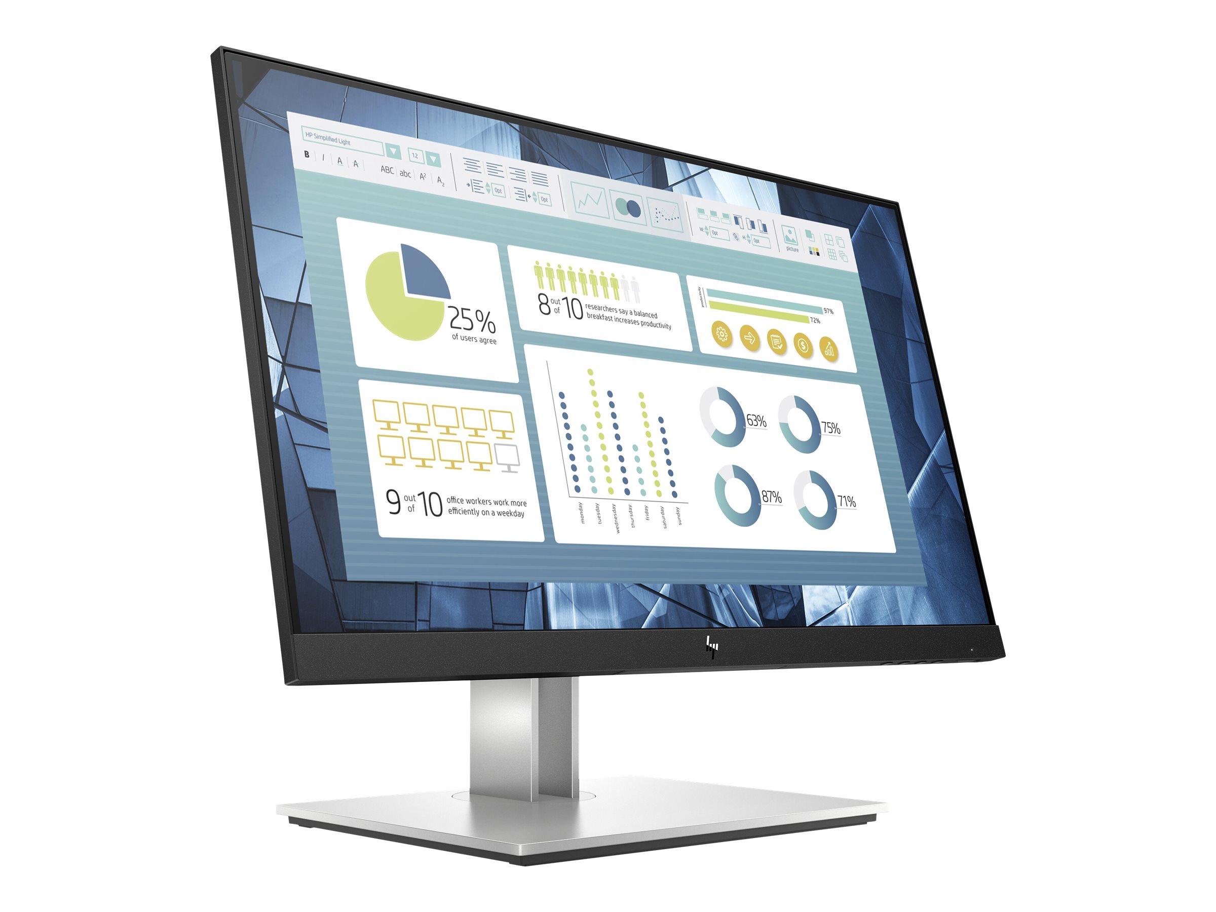 HP E22 G4 - E-Series - LED-Monitor - 55.9 cm (22)