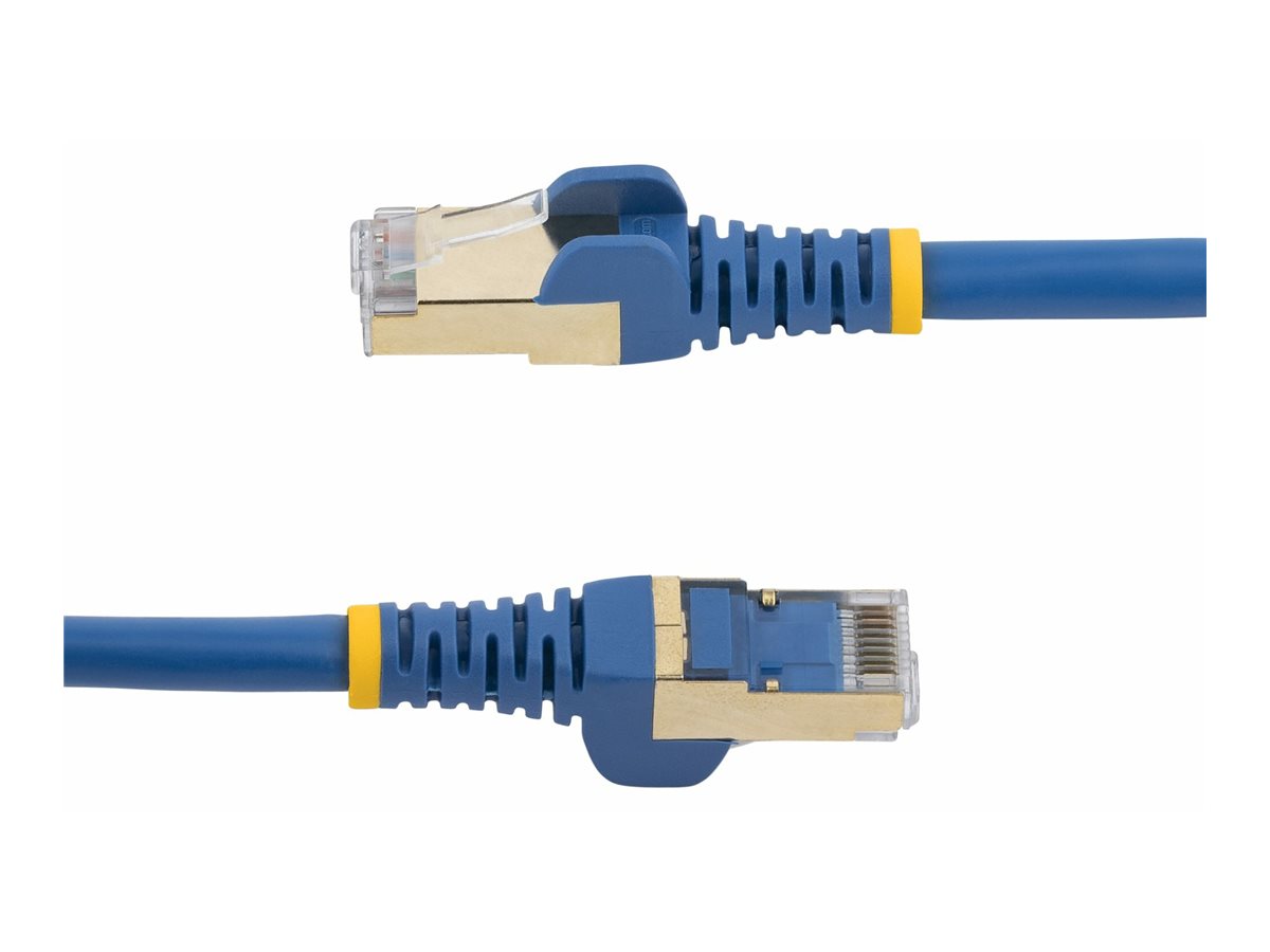 StarTech.com 7m CAT6A Ethernet Cable, 10 Gigabit Shielded Snagless RJ45 100W PoE Patch Cord, CAT 6A 10GbE STP Network Cable w/Strain Relief, Blue, UL Certified Wiring/TIA - Category 6A - 26AWG (6ASPAT7MBL)