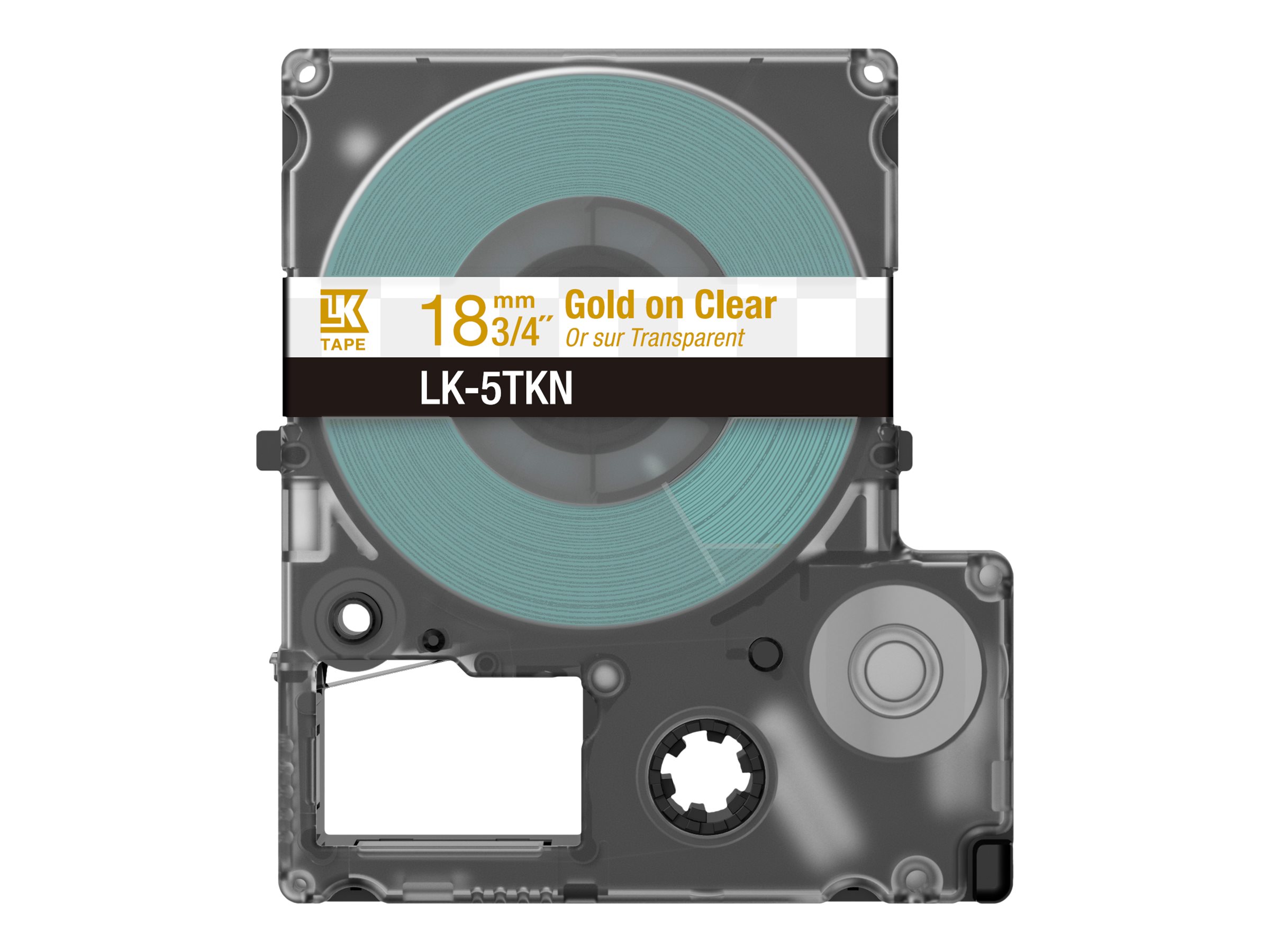Epson LabelWorks LK-5TKN - Metallic - gold auf durchsichtig - Rolle (1,8 cm x 9 m), Ansicht 3