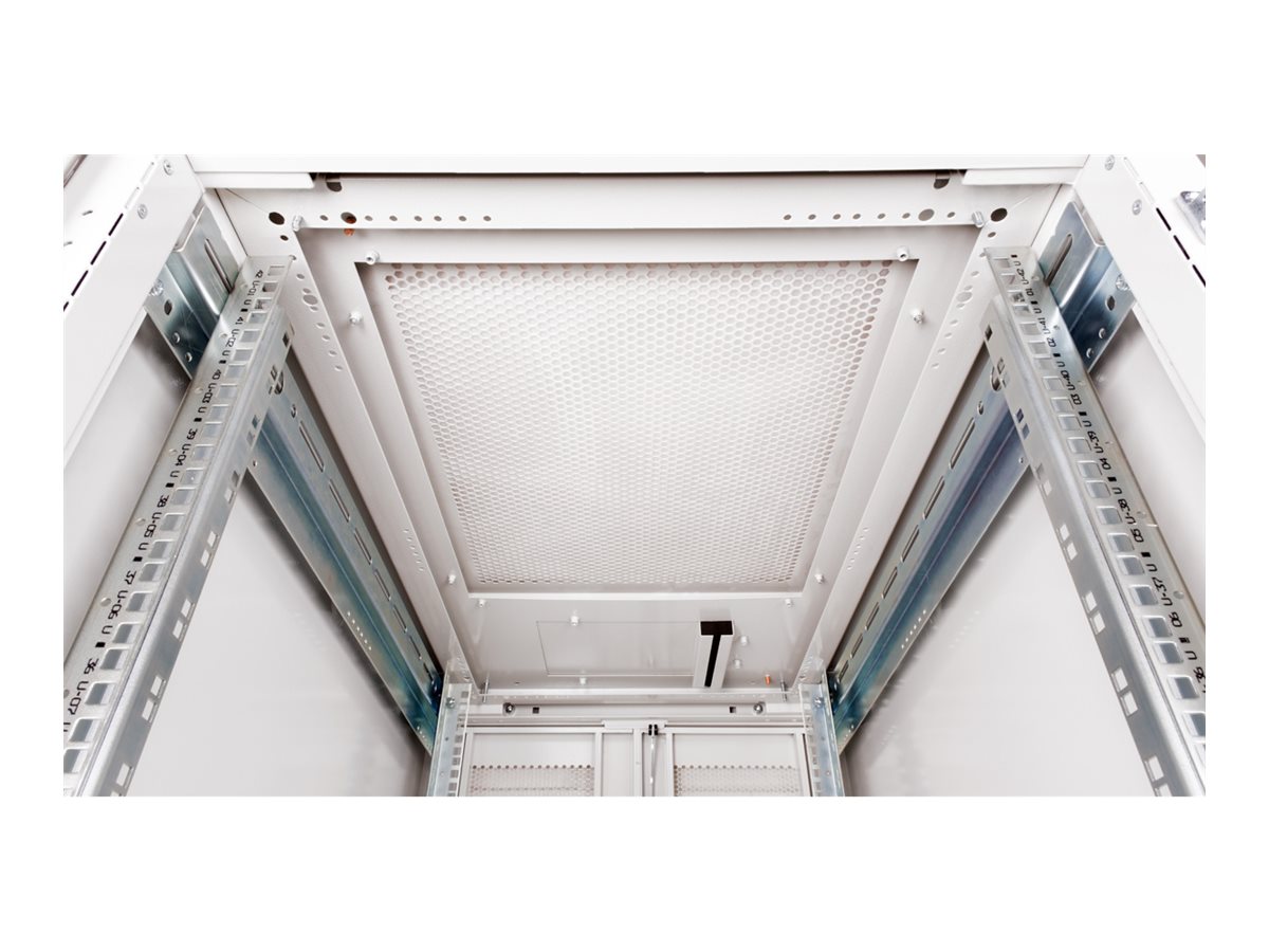 ROLINE 19 Zoll Serverschrank Pro 42 HE 600x1000 BxT grau Plexiglas, Ansicht 3