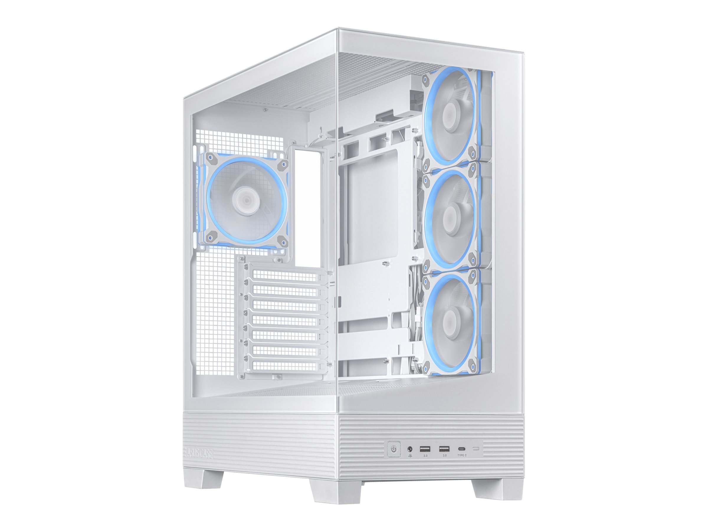 ASUS A31 Plus - Mid tower - ATX - Seitenteil mit Fenster (gehärtetes Glas)