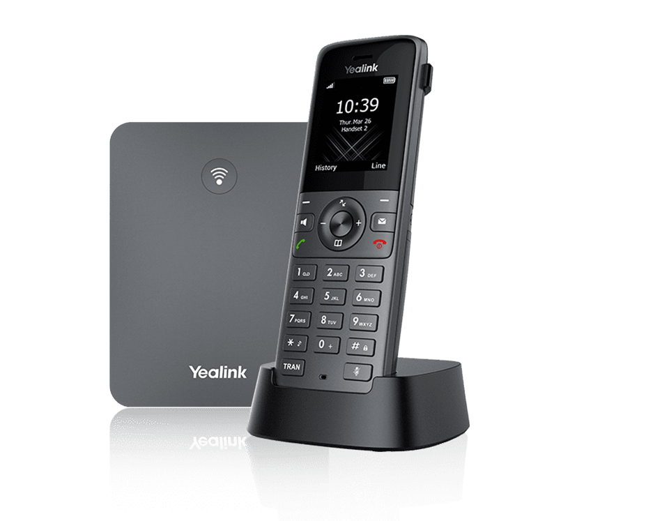Yealink W73P - Schnurloses VoIP-Telefon mit Rufnummernanzeige, Ansicht 2