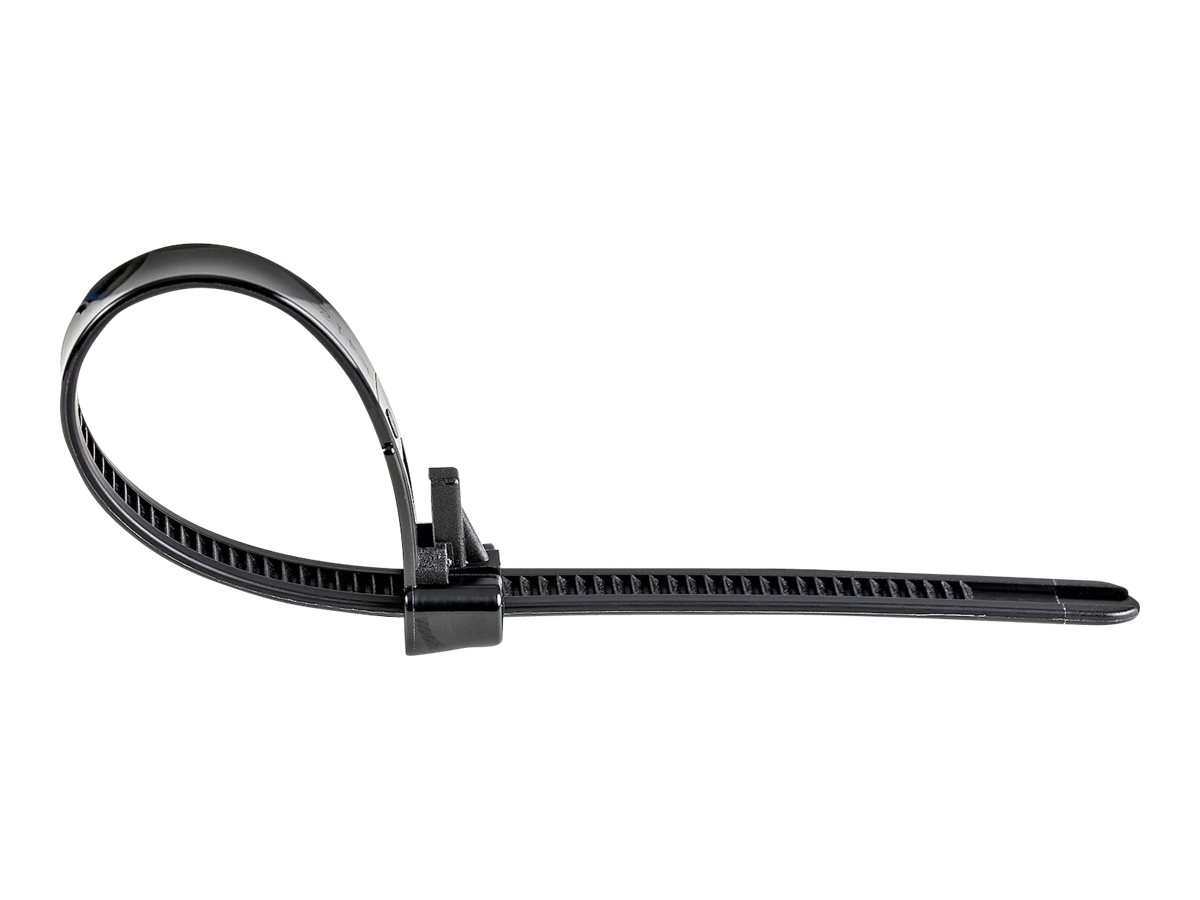 StarTech.com Kabelbinder - 127x7  mm, lösbar, 94V-2/UL, schwarz, 100 St - Kabelbinder - 12.5 cm - Schwarz - TAA-konform (Packung mit 1000)