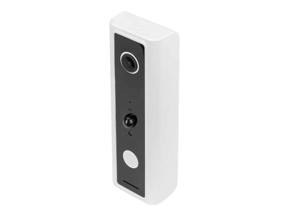DIGITUS - Smarte Türklingel mit Glocke - mit Kamera - Full HD, PIR-Bewegungssensor, Batteriebetrieb, Sprachsteuerung - kabellos - Wi-Fi