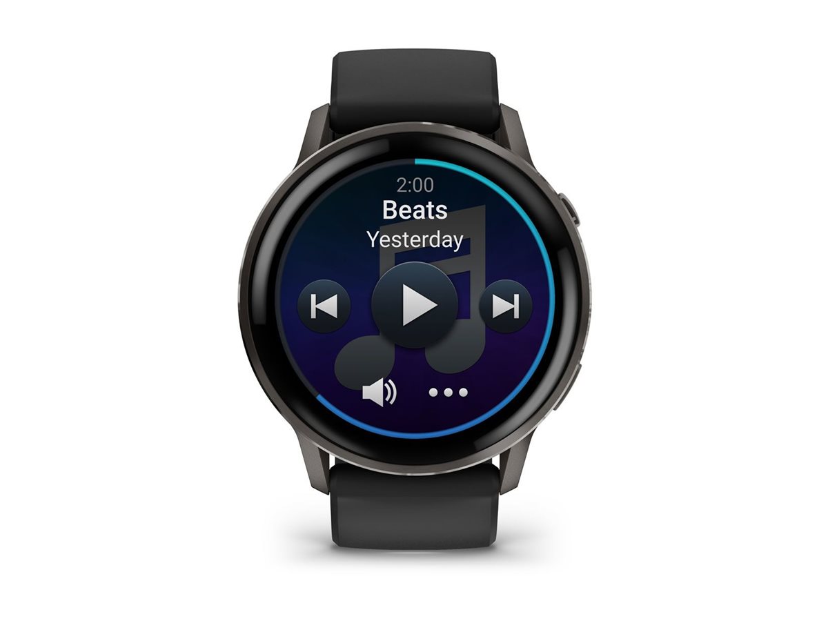 Garmin Venu 4 - 45 mm - Schiefer - intelligente Uhr mit Band - Silikon - schwarz - Handgelenk: 135-200 mm - 1.4, Ansicht 4