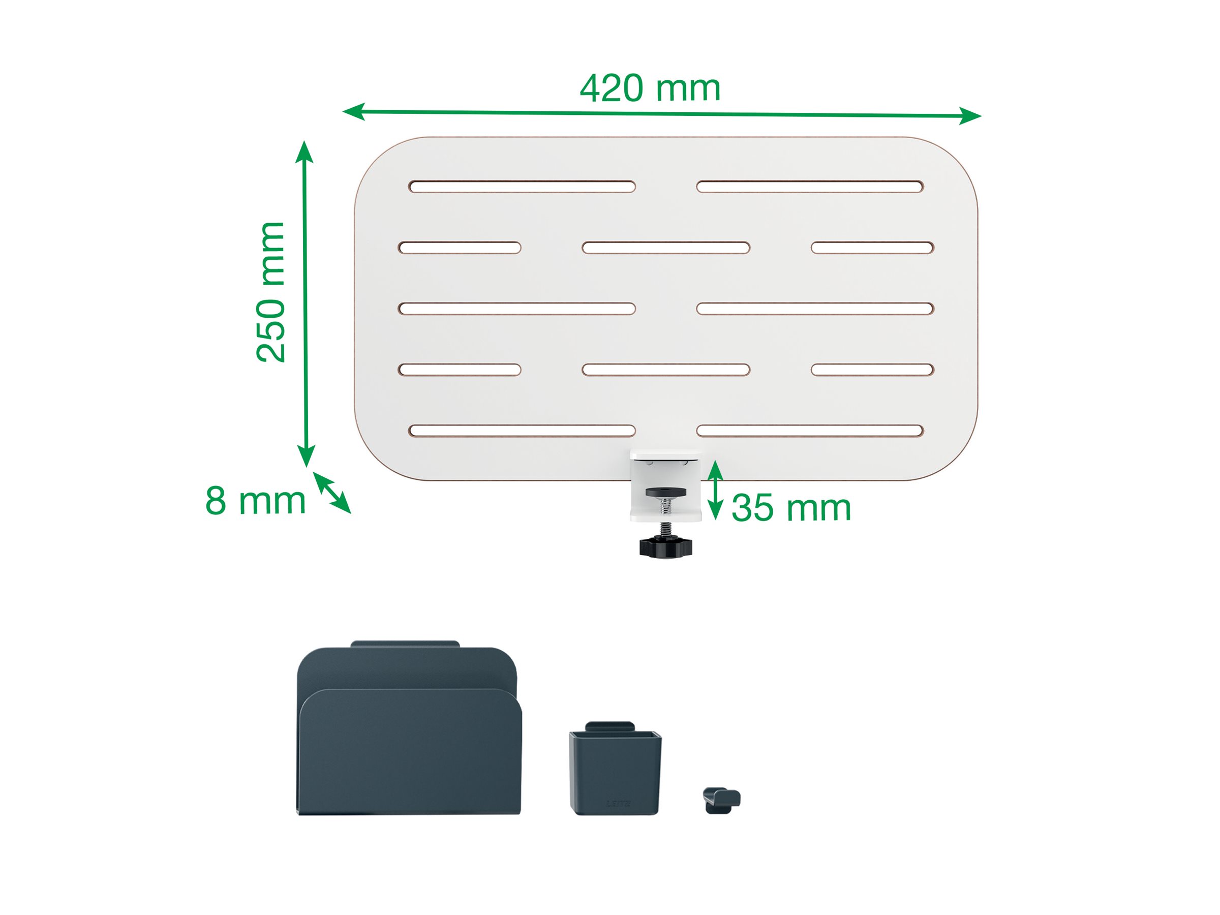 Esselte Leitz Ergo Small - Pegboard desk organizer - MDF-Platte, Ansicht 3