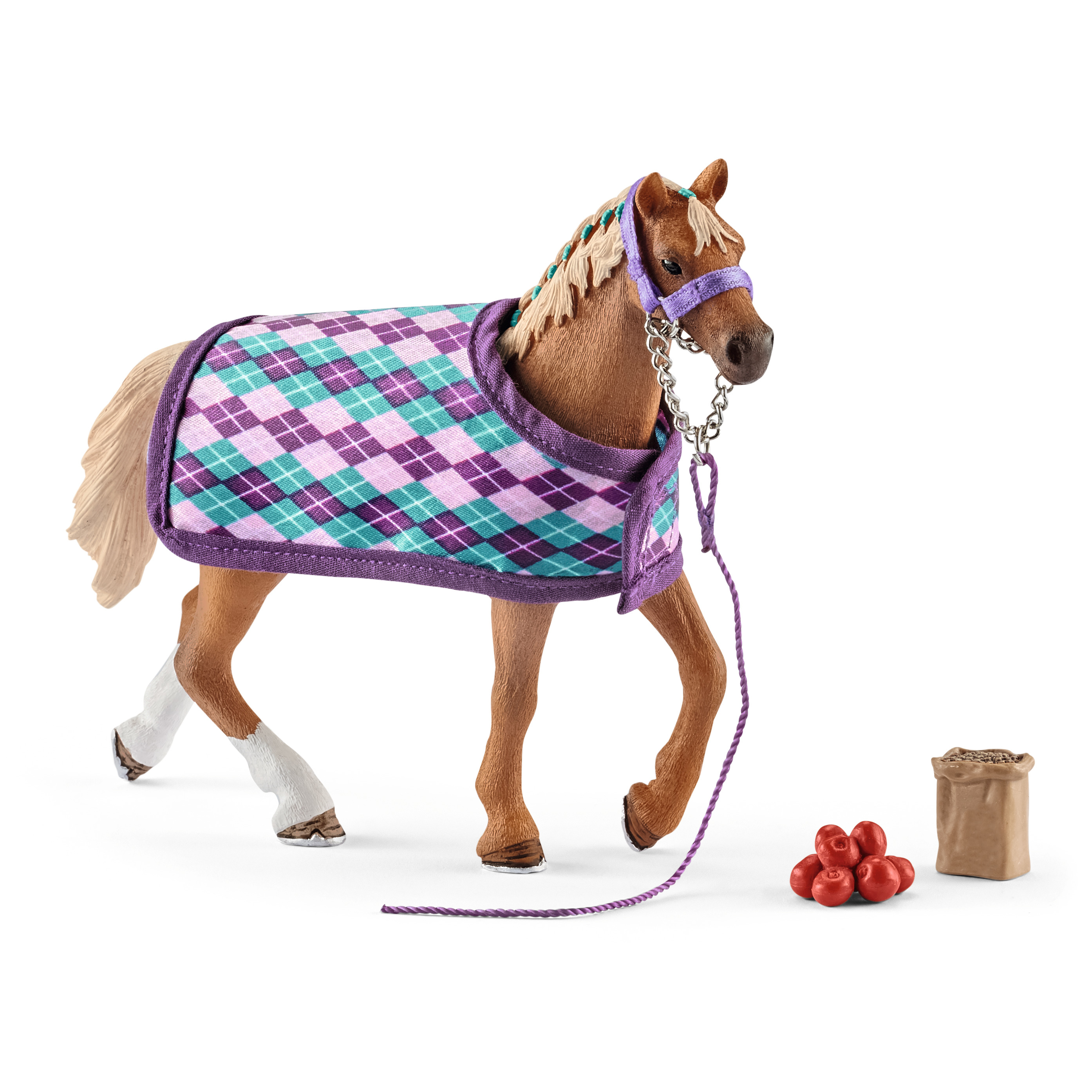 Schleich HORSE CLUB Englisches Vollblut Mit Decke - 5 Jahr(e) - Mehrfarbig - Kunststoff - 1 Stück(e), Ansicht 3