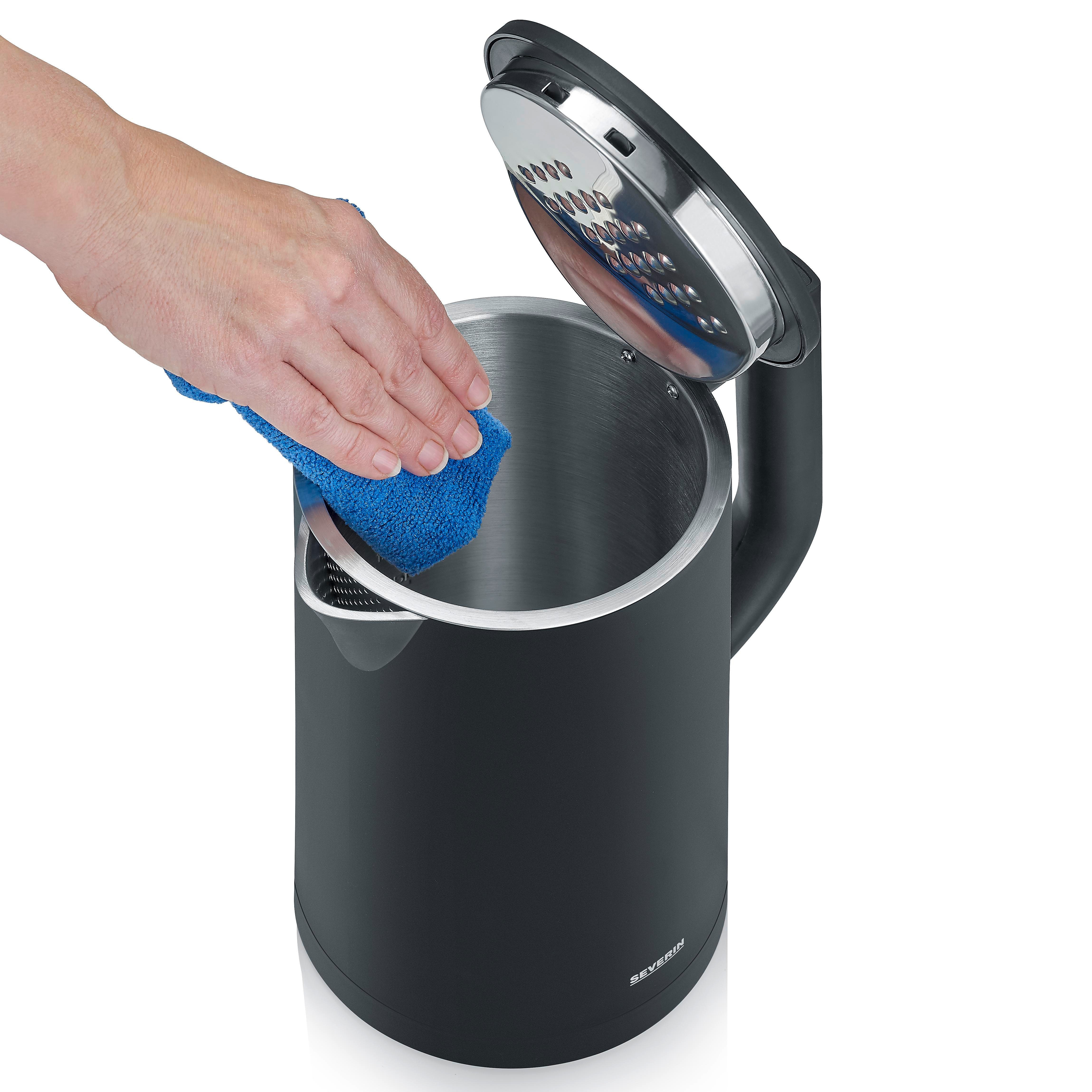 SEVERIN WK 3483 Wasserkocher Kontrollleuchte Schwarz Fassungsvermögen 1.7 l, Ansicht 2
