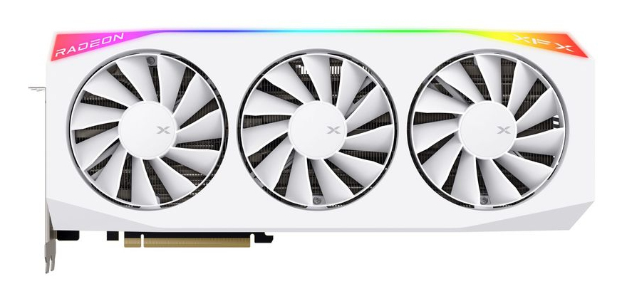 XFX RX 9070XT Mercury Gaming RGB 16GB OC GDDR6 White retail - Grafikkarte - 16.384 MB, Ansicht 3