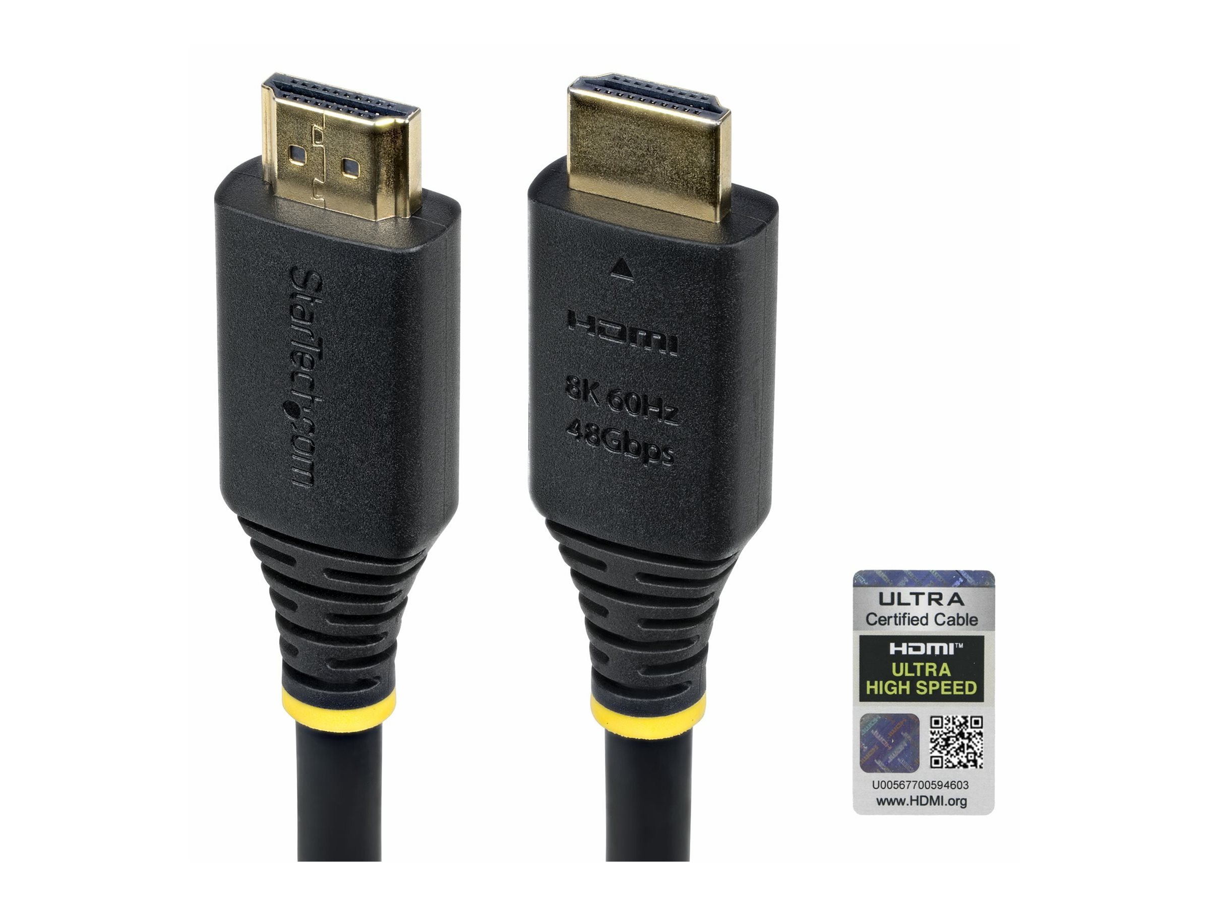 StarTech.com Ultra High Speed - HDMI-Kabel - HDMI männlich zu HDMI männlich - 5 m - abgeschirmt - Schwarz - passiv, 4K120Hz Unterstützung, 8K60Hz (7680 x 4320)