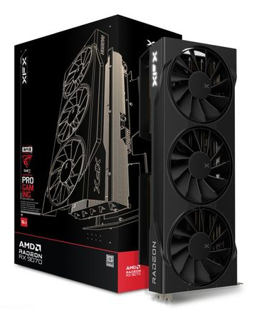 XFX VGA 16GB Radeon RX9070 SWIFT OC Gaming 3xDP/1xHDMI AMD Radeon RX 9070 - Grafikkarte - 16.384 MB, Ansicht 4
