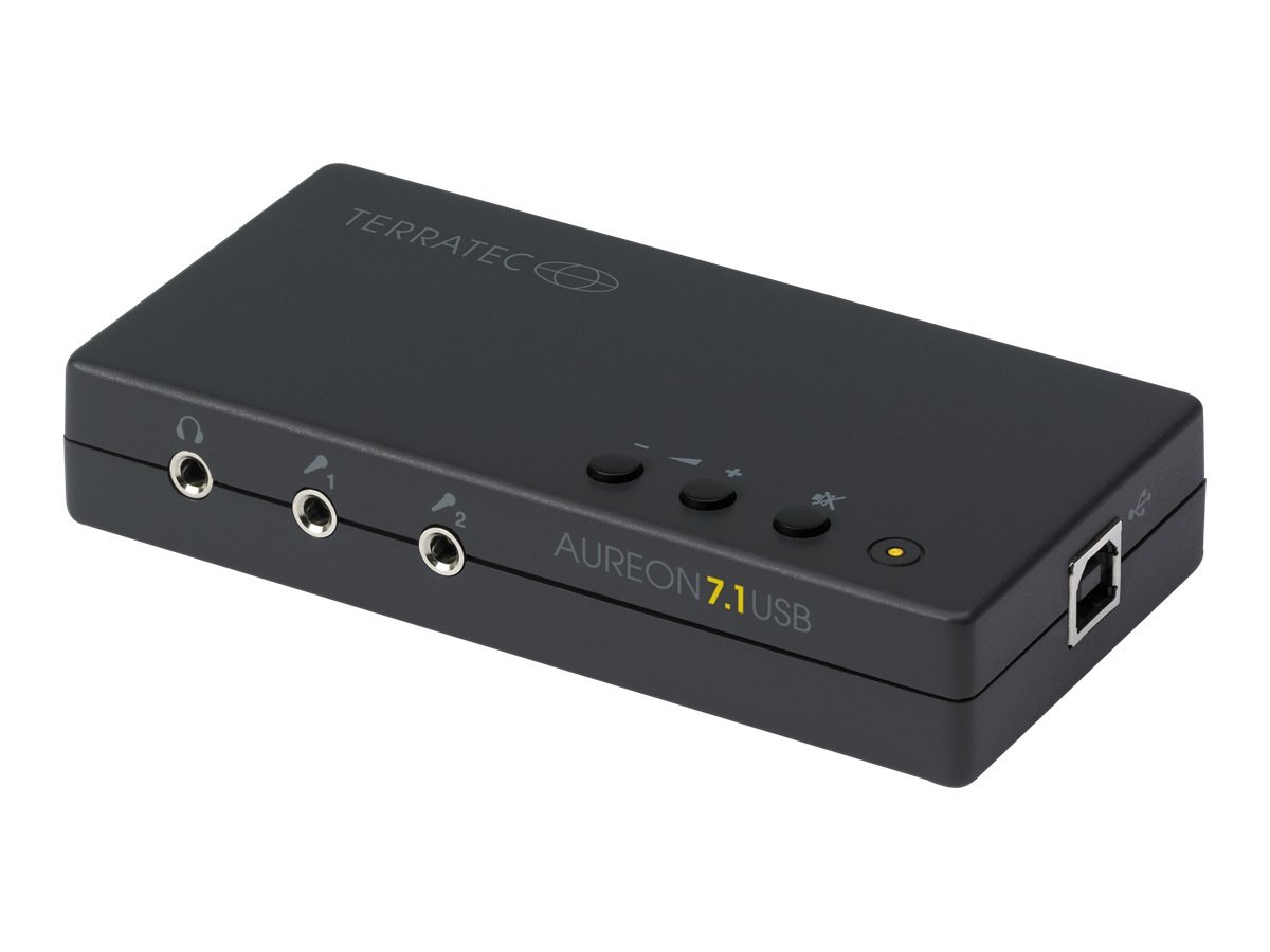 Schwarz Hauggen1 Schwarz Nachhaltig Leicht Plug & Play USB 2.0 auf 3D für Mikro-Lautsprecher Audio Adapter Soundkarte 5.1 Kanäle für Laptop PC 
